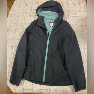 Cat & Jack Black and Light Teal Hooded Jacket